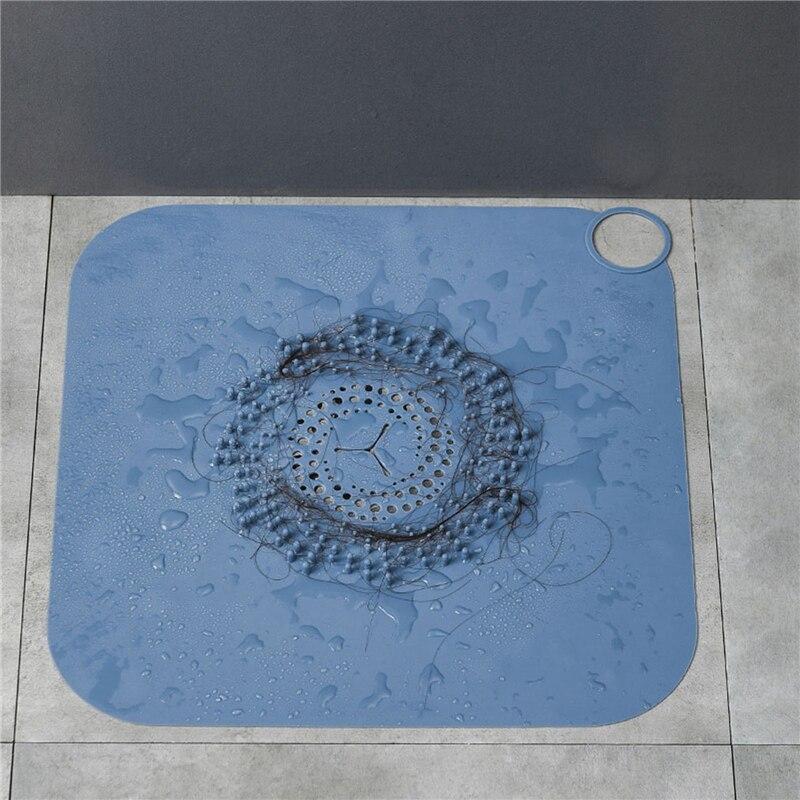 Silicone Anti Clogging Filter Screen  Floor Drain Cover Household Floor Drain Pad for Kitchen Bathroom Sink