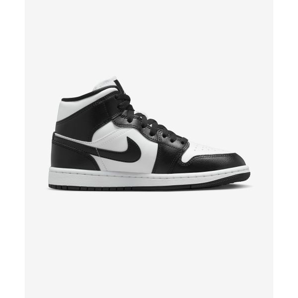 Air Jordan 1 Mid Panda Kadın Spor Ayakkabı Siyah Beyaz DV0991-101