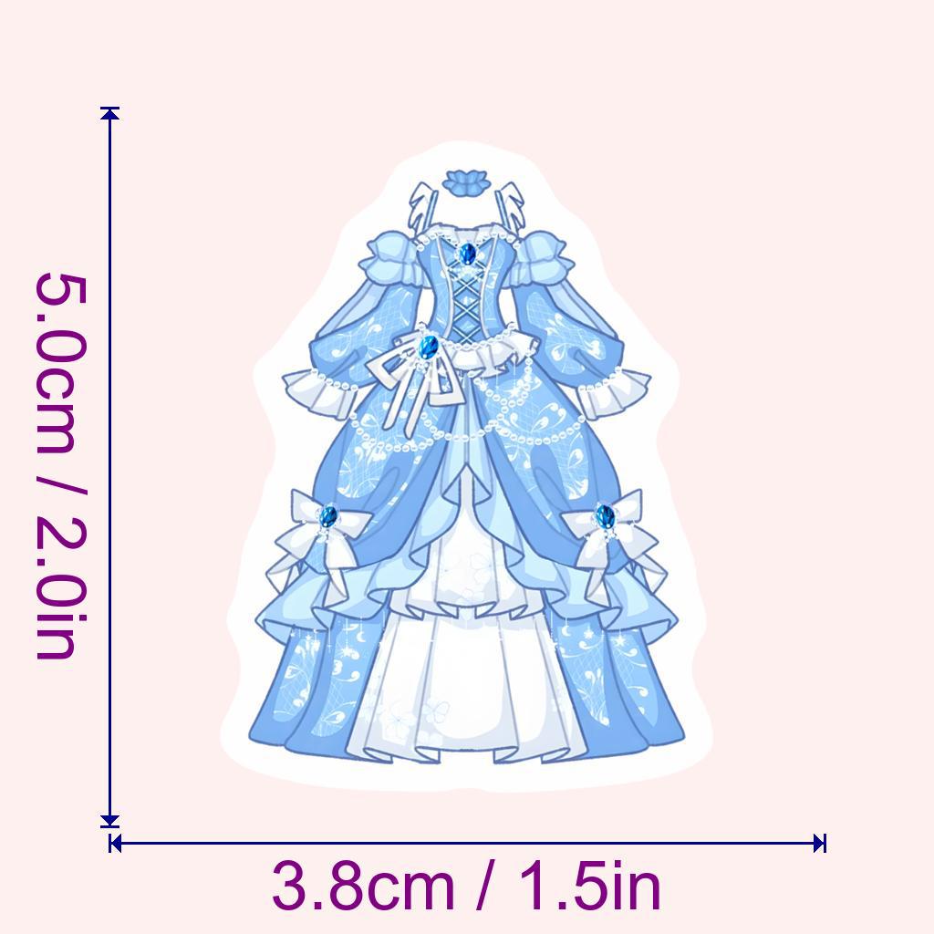 63-Piece Clothing Design Doodle Stickers for Skirts & Outfits
