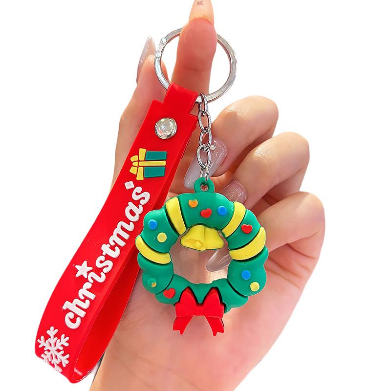 Christmas Accessories Cute Cartoon Design Office Gifts Keychains PR Gift Keyring Funny Various Styles