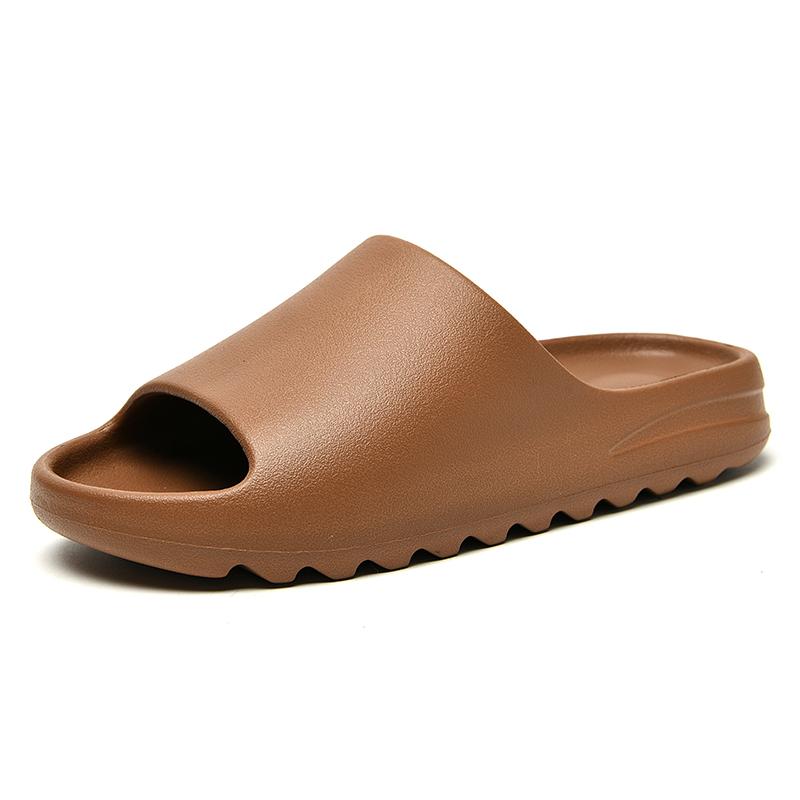 

Новые мужские и женские плоские сандалии, удобные легкие шлепанцы для пар, нескользящие модные повседневные тапочки, уличная пляжная обувь 36