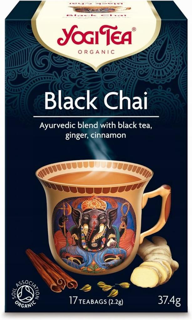 BLACK CHAI TEA WITH GINGER AND CINNAMON (17 x 2.2 g) 37.4 g - YOGI TEA