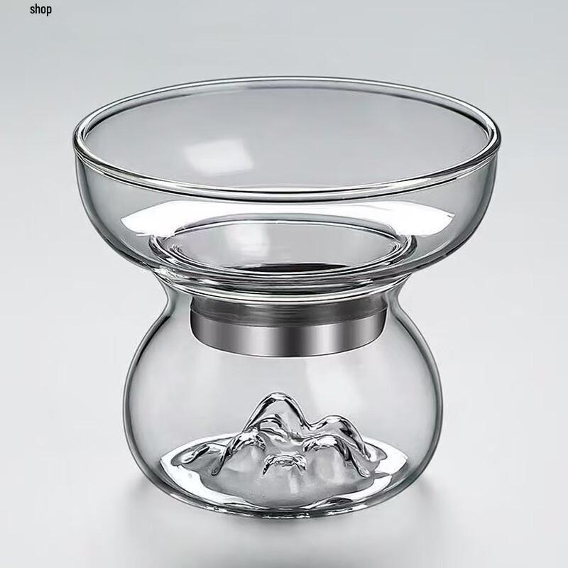 Shangqi Wooden Handle Square Glass Tea Pitcher with Infuser