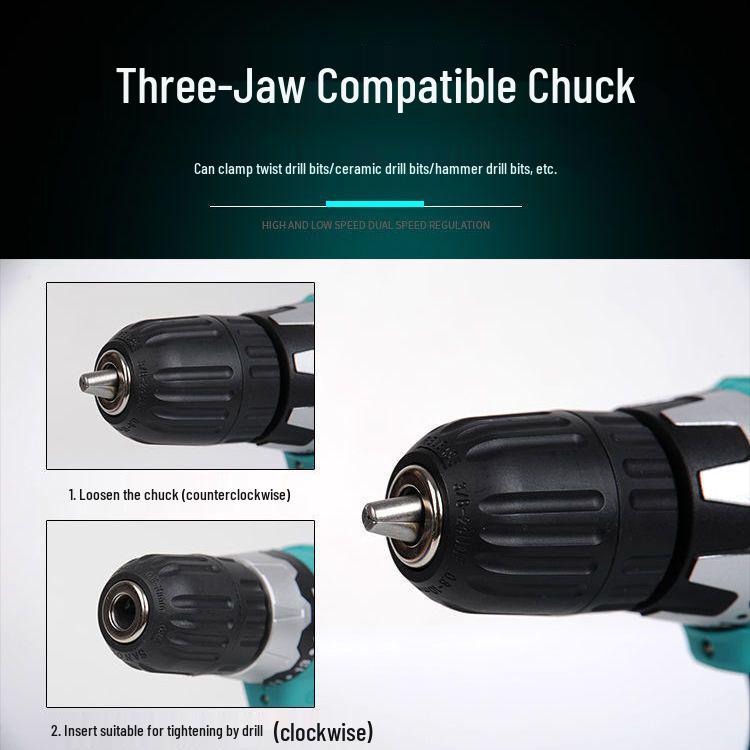 Genuine Dayi 12V/16V/20V Handheld Electric Drill & Screwdriver with Lithium Battery