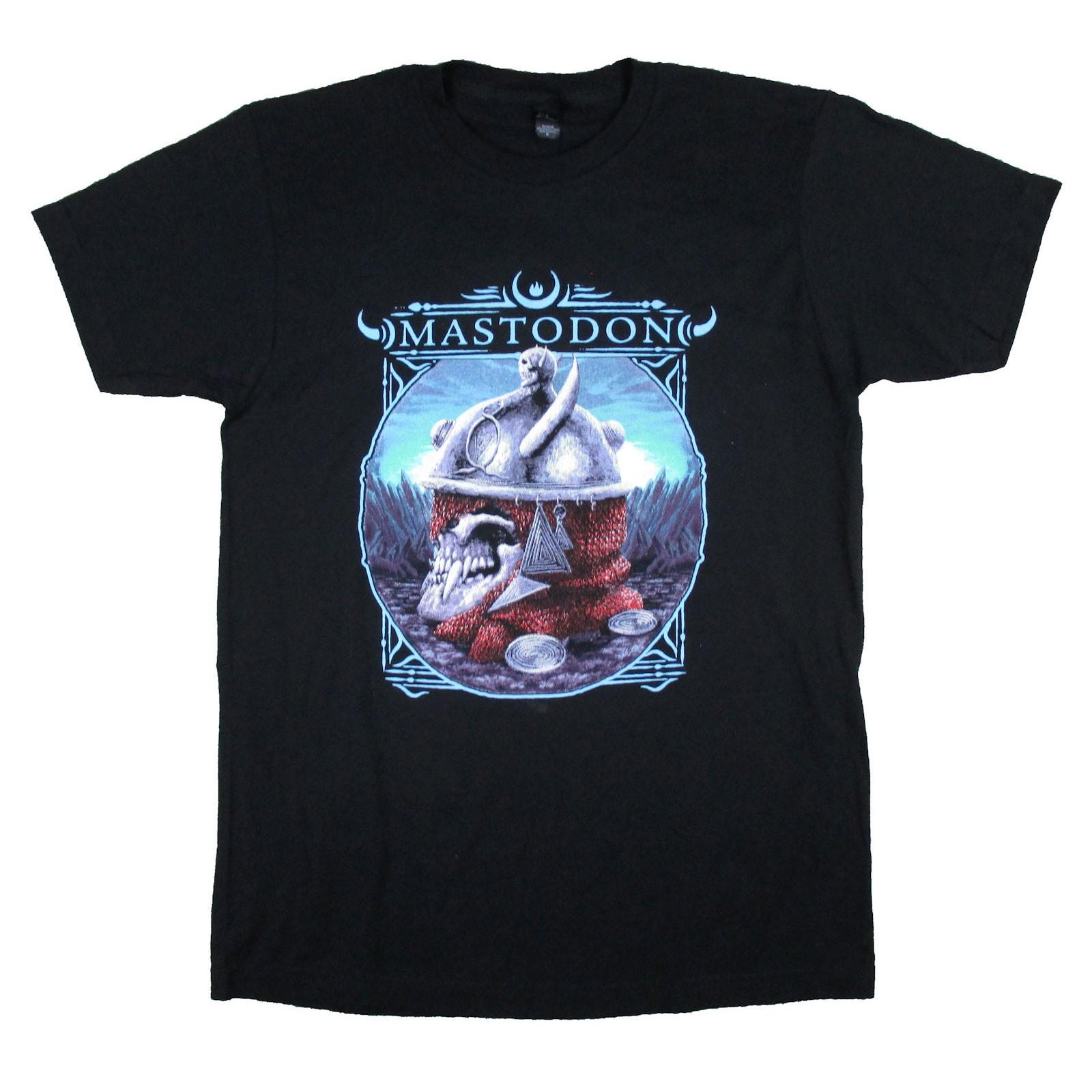 Men s Mastodon Original 2018 Helmet Tour Concert T-shirt Small Black 4XL