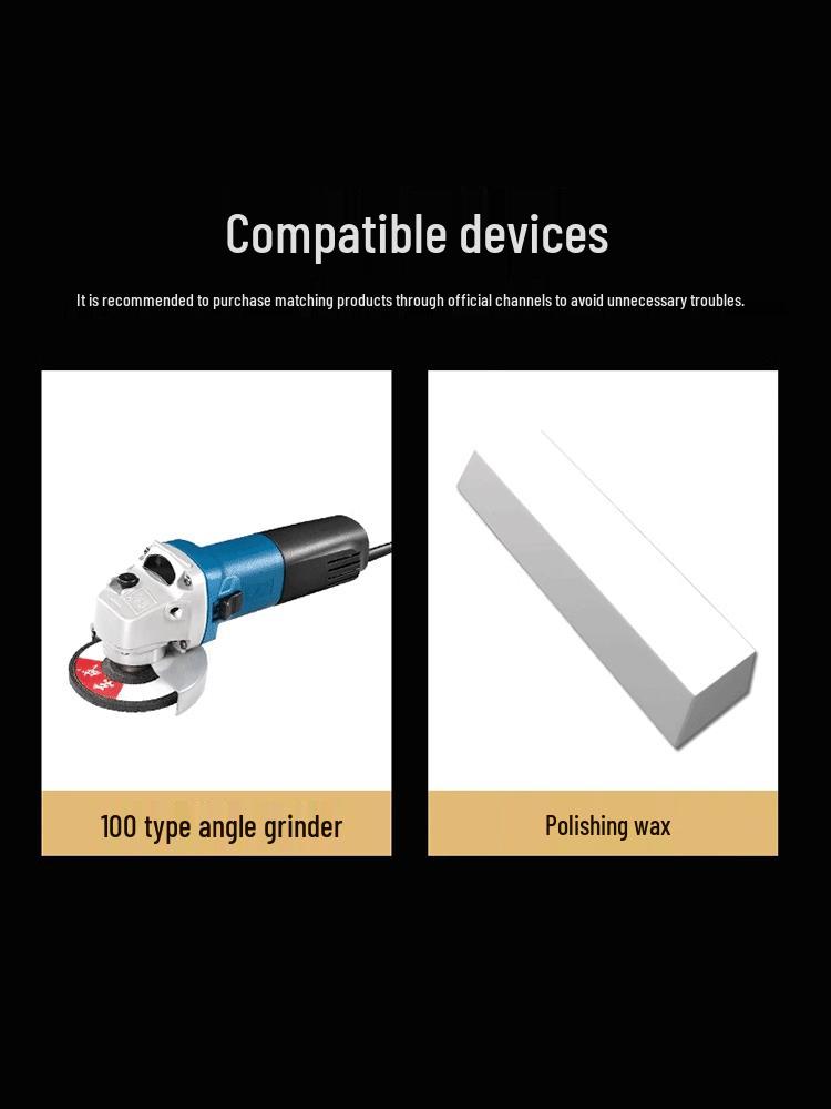 Aluminum Alloy Polishing Wheel for Angle Grinder - Metal Mirror Finish Tool for Stainless Steel