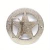 1 stk Sølvfarget Pentagram Logo Beltespenne Metall Cowboy Beltespenne Casual Western Cowboy Beltespenne Sinklegering Pentagram Beltespenne