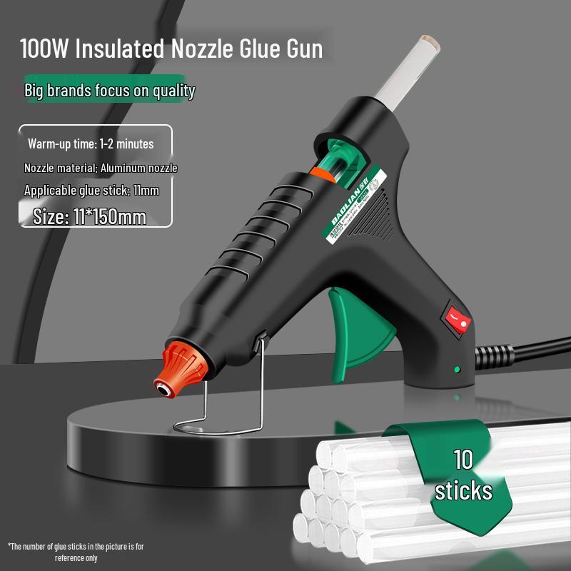 Baolian Hot Melt Glue Gun with Free Glue Sticks, 7-11mm, for Handmade and Household Projects