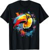 Toucan Bird Animal Art Sunset Tropical Toucan Bird Wildlife Unisex T-Shirt