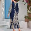 Heißverkaufendes Digitaldruck Langarm Modekleid - Nahöstlicher Stil
