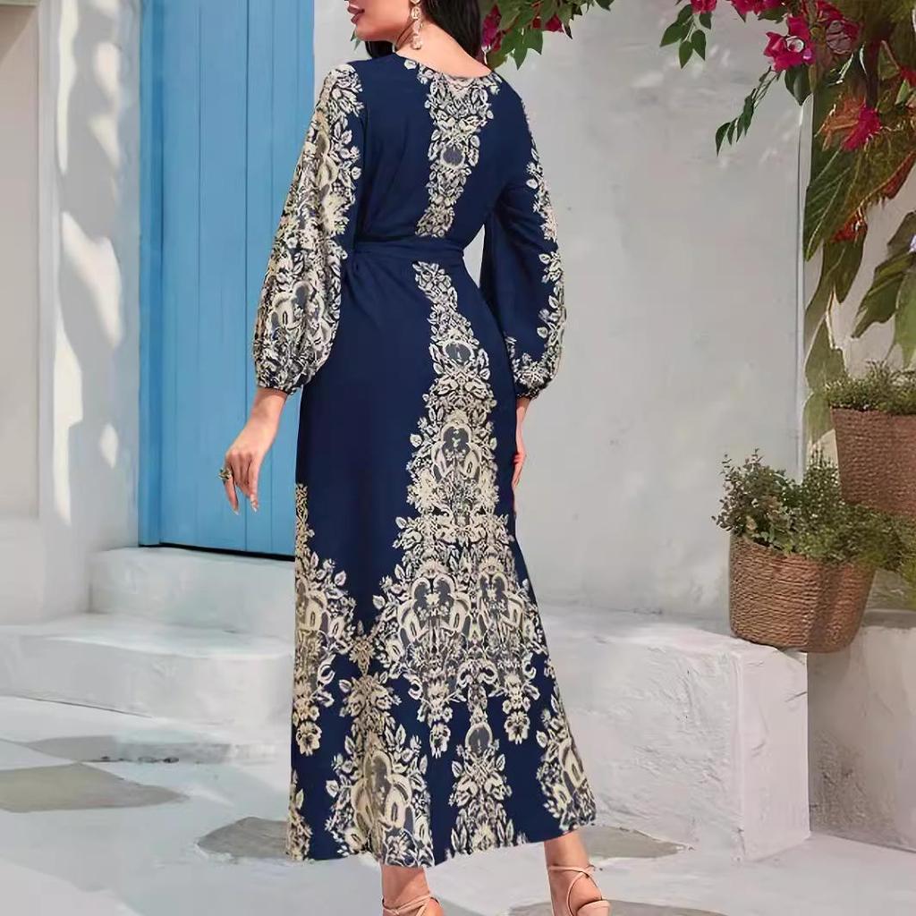 Heißverkaufendes Digitaldruck Langarm Modekleid - Nahöstlicher Stil