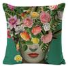 Kissenbezug Frida Kahlo Zierkissen Heim Sofa Kissen