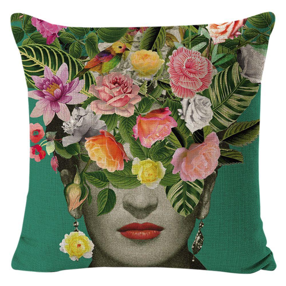 Kissenbezug Frida Kahlo Zierkissen Heim Sofa Kissen