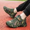 Children's Camouflage Sneakers Boys Velcro Running Shoes Breathable Students Outdoor Training Shoes Middle Children's Tide Shoes
