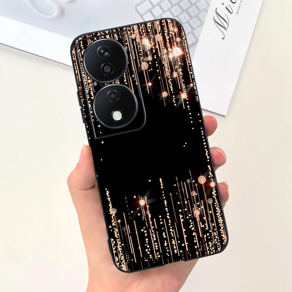 Cool Fashion Moon Printed Case For Honor X7b Candy Color Soft Silicon TPU Shockproof Phone Cases For HonorX7b X 7B 4G CLK-LX2