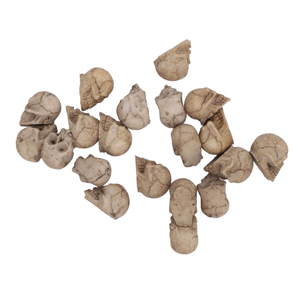Rlistic Resin Miniature Skull, Reusable Skeleton Hd for Party Decor with Mystery Ambiance Horror Scene Props, Cool Bar