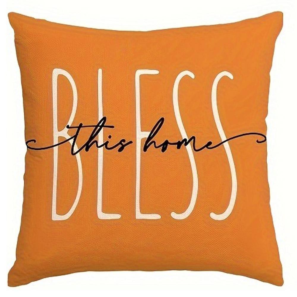 Poszewka na poduszkę z nadrukiem kwiatowym w pomarańczowe wzory dekoracja pokoju domowego poszewka na poduszkę pokój dzienny sofa krzesło poszewka na poduszkę