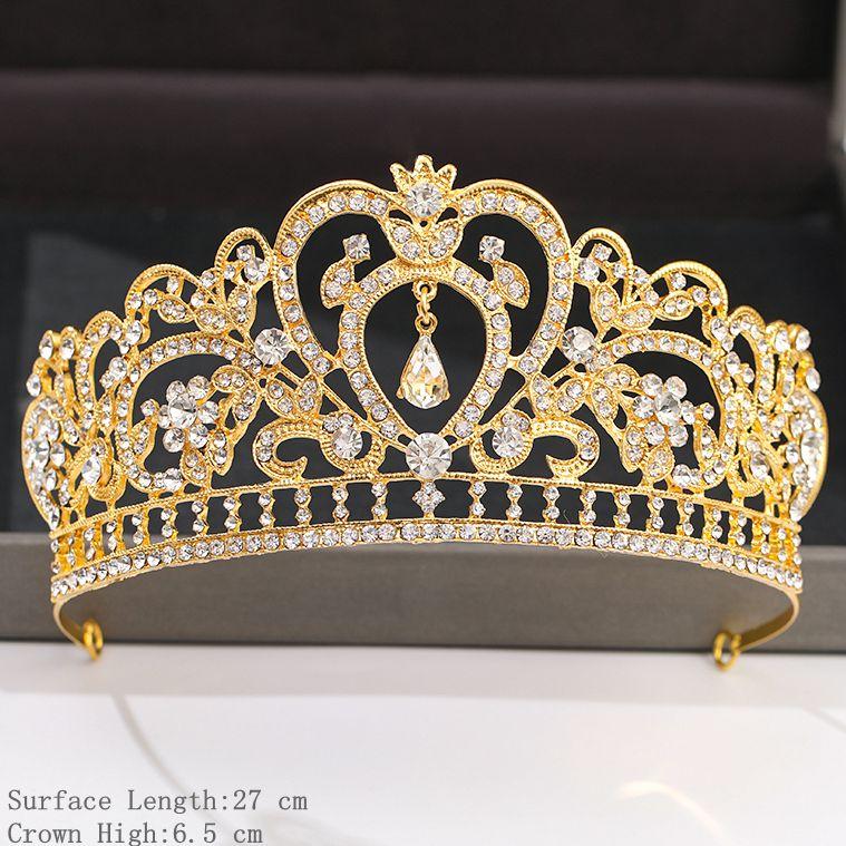 Silver Color Crown and Tiara Hair Accessories for Women Wedding Accessories Crown for Bridal Crystal Rhinestone Diadema Tiara