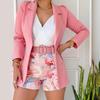 Women's Casual Fashion Suit with Belt