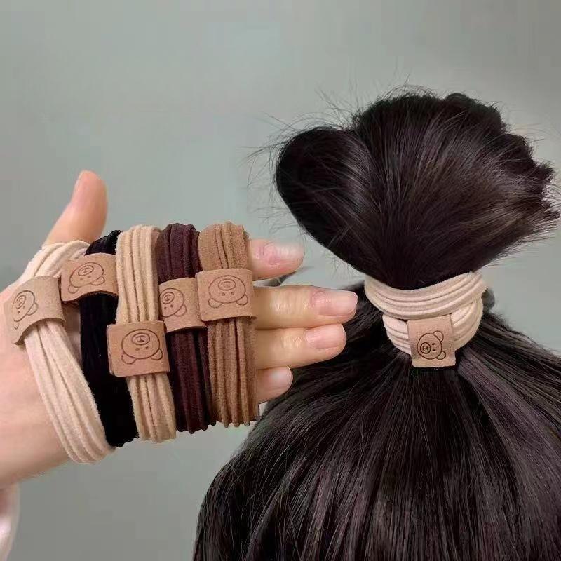 20pcs/set Bear Thick Stripe Simple High Elastic Hair Bands For Women Girls Hair Tie Scrunchie Rubber Bands Hair Accessories
