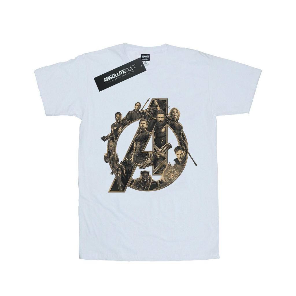 Avengers Infinity War Womens/Ladies Logo Cotton Boyfriend T-Shirt