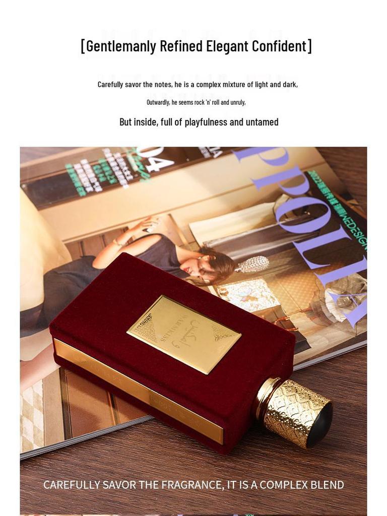 Dubai Arabian Perfume for Men & Women - Long-lasting Woody Scent, Middle Eastern Red Velvet Fragrance