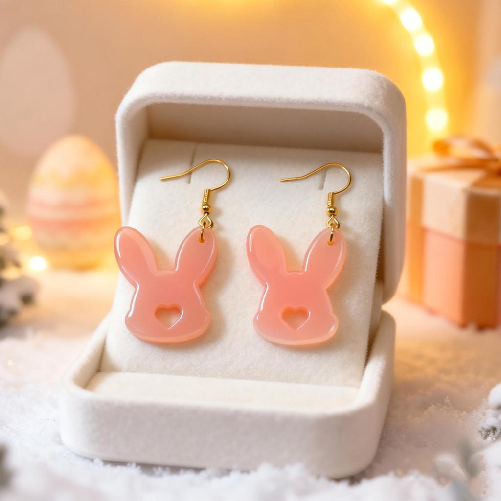 Earring Molds DIY Easter Template Butterfly Flower Rabbit Egg Design Holiday Earring Molds For Family Women Men Girls School