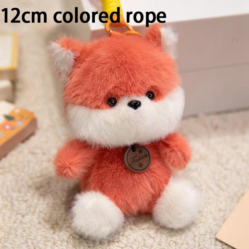 Animal Plush Pendants Cartoon Panda Sloth Pig Dinosaur Toys Cute Keychains Bag Decorations Car Interior Decorations