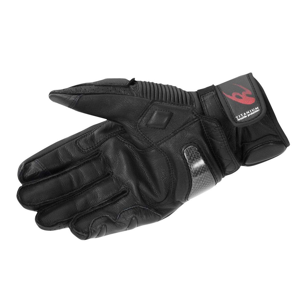 Komine Motorrad Titan Sport Größe für und Echte Carbon Stretch Titan Handschuhe, Handschuhe, Schwarz, 2XL, GK-236 12970, Frühling, Sommer, Herbst,