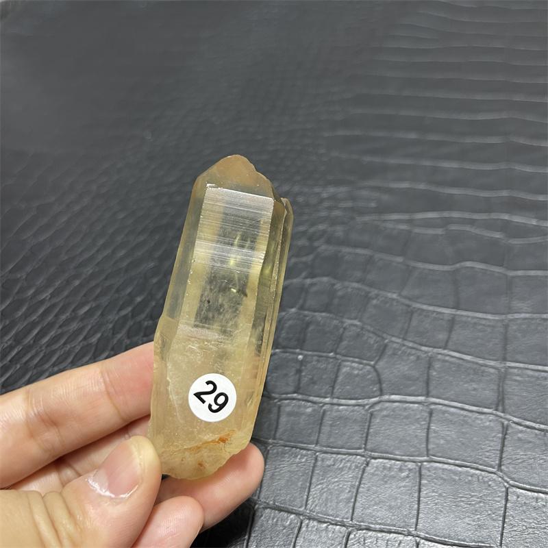 Hot for sale!Natural yellow crystal wand point crystal smoky topaz point reiki healing as a gift