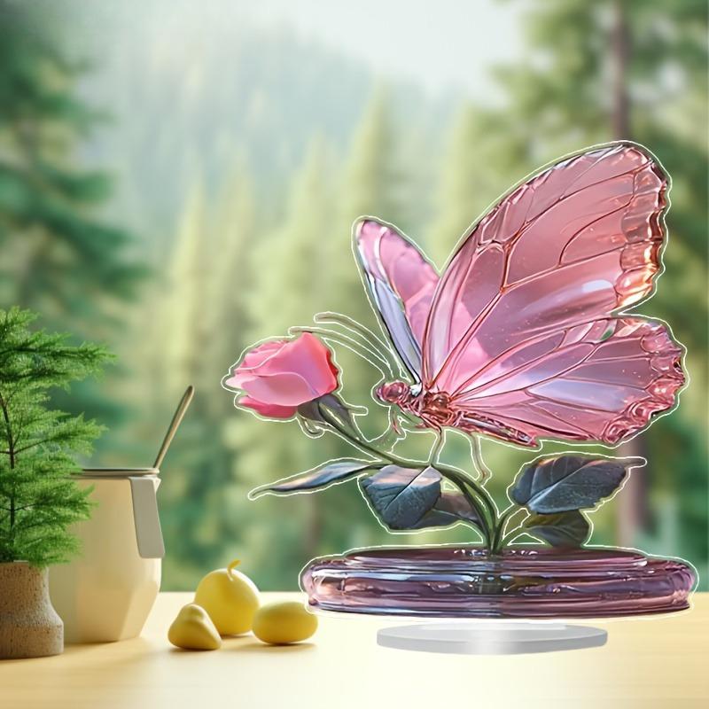 Butterfly, Table Decoration, Bohemian Style Acrylic Decoration, Suitable for Family and Office Use, Perfect Holiday Gift, Nurseries, Home Desk Living