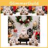 Delightful Nordic Christmas Ornaments Sitting Santa Claus Snowman And Reindeer Dolls