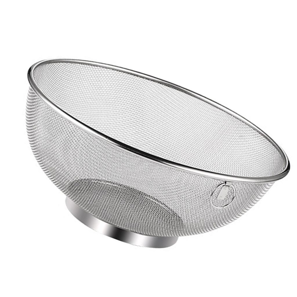 Stainless Steel Vegetable Washing Basket Fine Mesh Strainer Basket Food Strainer for Rice Vegetables Fruit