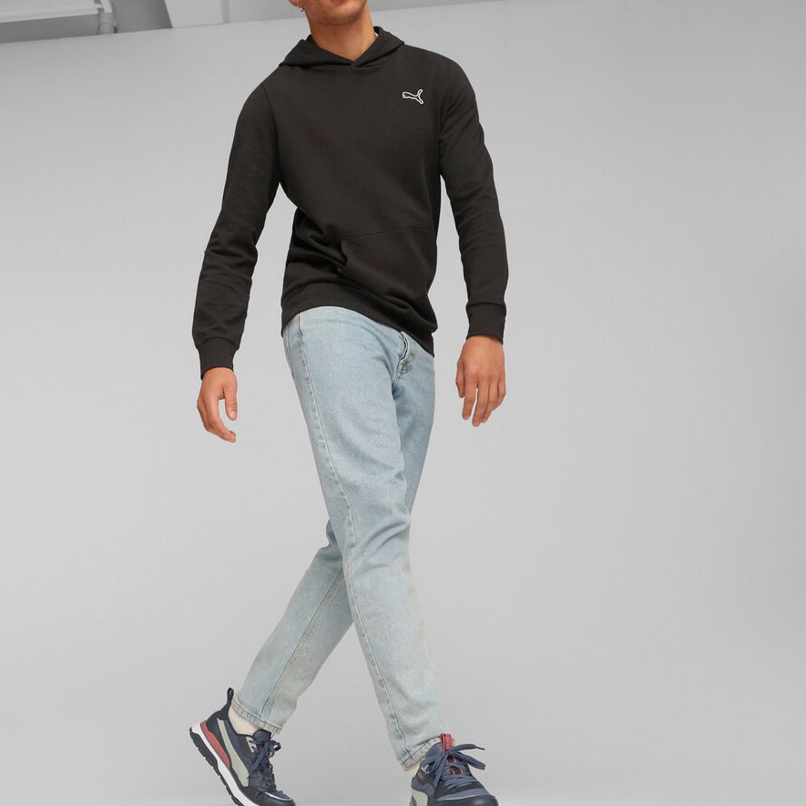 Puma Essentials Solid Color Casual Loose Fit Hooded Long Sleeve Sweatshirt Men sweatshirt Black 675978-01