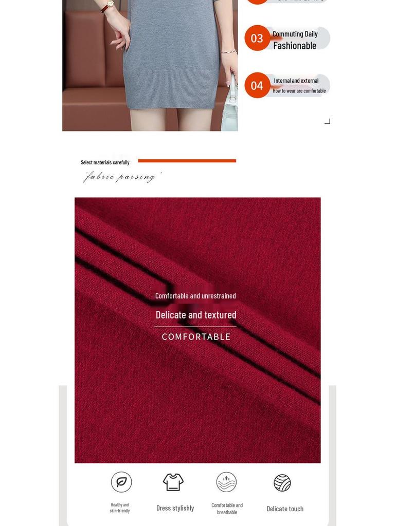 Woodpecker Damen Strickpullover Mittellang - Locker Übergröße Rundhals Oberteil, Herbst/Winter 2025 Kollektion.