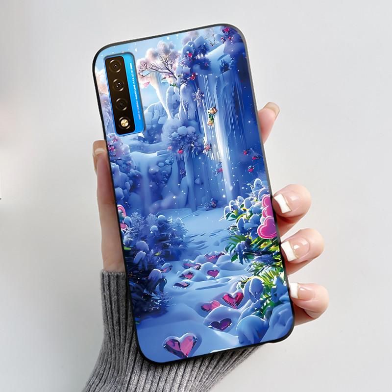Casing For TCL 20 5G 20L+ 20S 20L Case Aesthetic Cute Cat Astronaut Black Soft Silicone Back Cover For TCL 20 Pro 5G Phone Case
