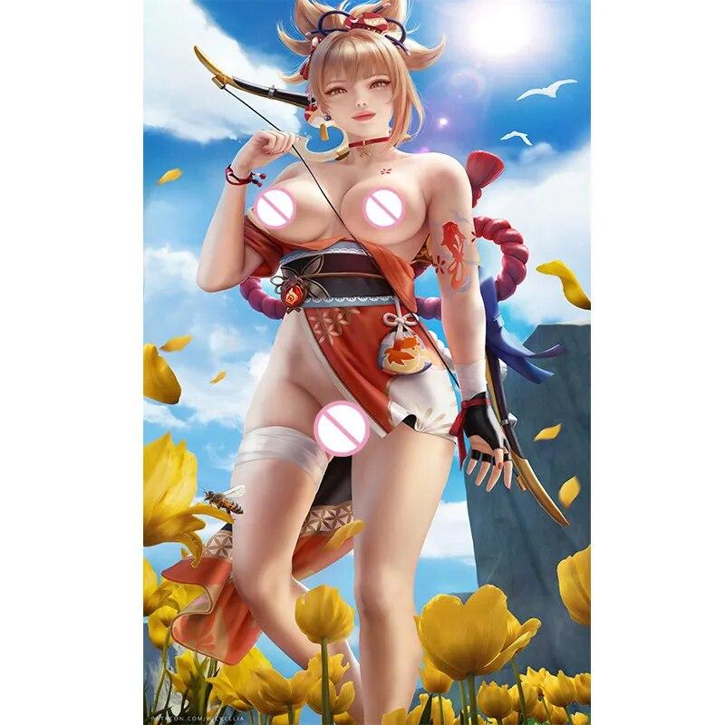 Stampa Gioco Meccanica Era Neil 2B Nudo Sexy Ragazza Arte Tela Poster Soggiorno Camera da Letto Casa Parete Immagine