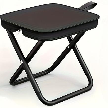 Compact Camping Stool For Travel Camping Stool Attractive Design Compact Folding Size Lightweight Construction чёрный