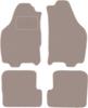 Dywaniki welurowe w kolorze beżowym: Lancia Ypsilon II hatchback (2003-2011)