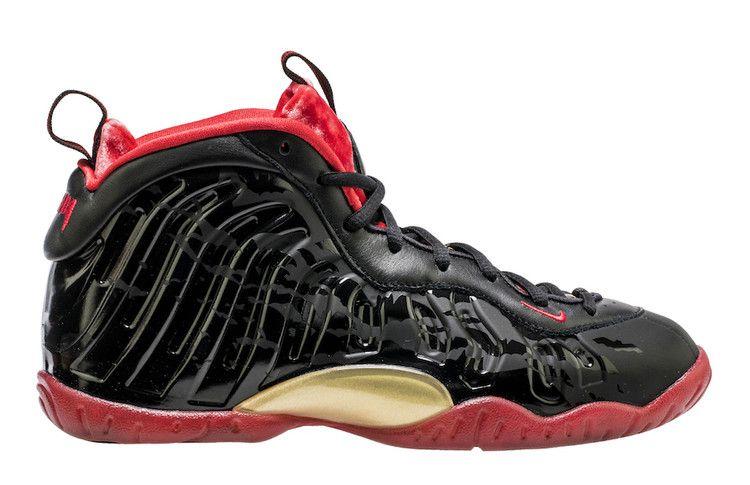 Kids' Sneakers Air Nike Foamposite One Dracula (GS) Black/University Red-Metallic Gold