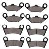 8Pcs Front & Rear Brake Pads Replacement for Polaris RZR 800 2008