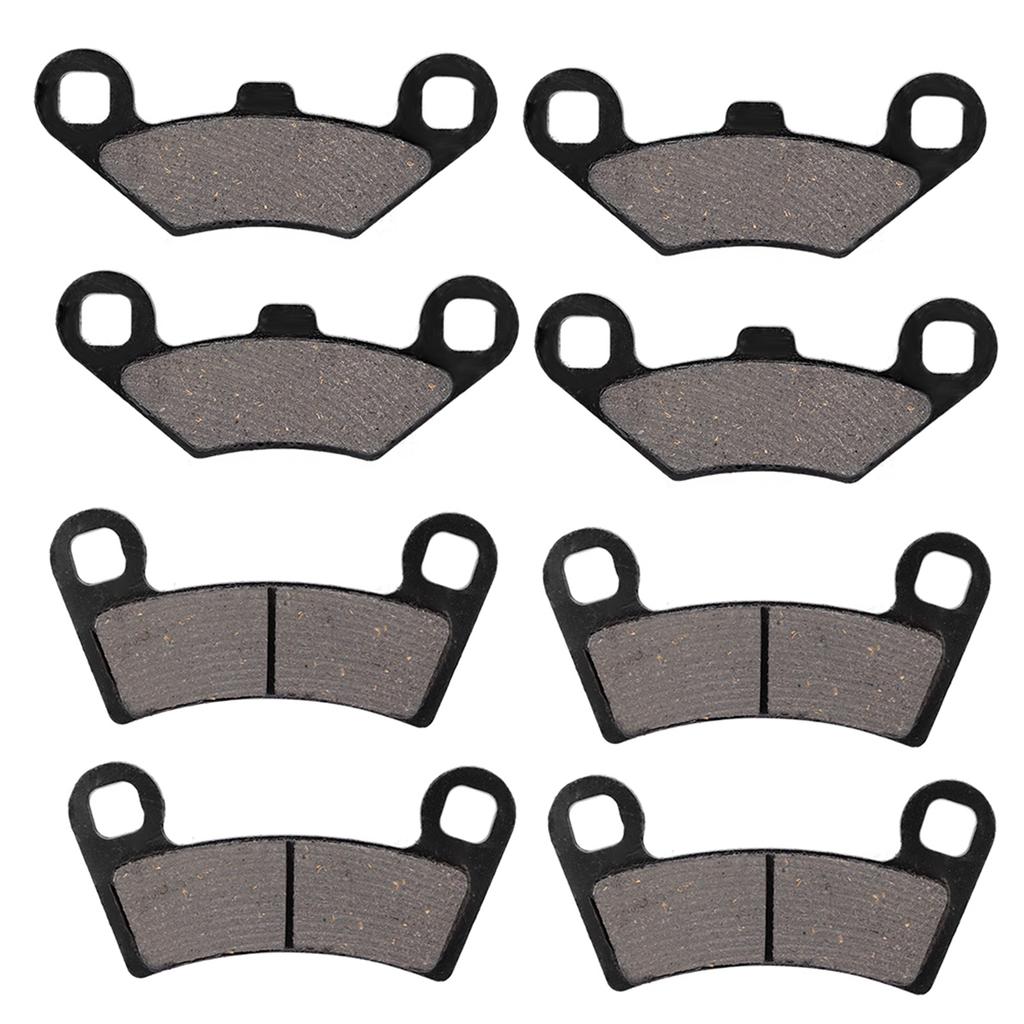 8Pcs Front & Rear Brake Pads Replacement for Polaris RZR 800 2008