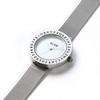KLON ENGRAVE TIME Silver Mesh Pair Watches, 33mm and 40mm, Engraved Case Design