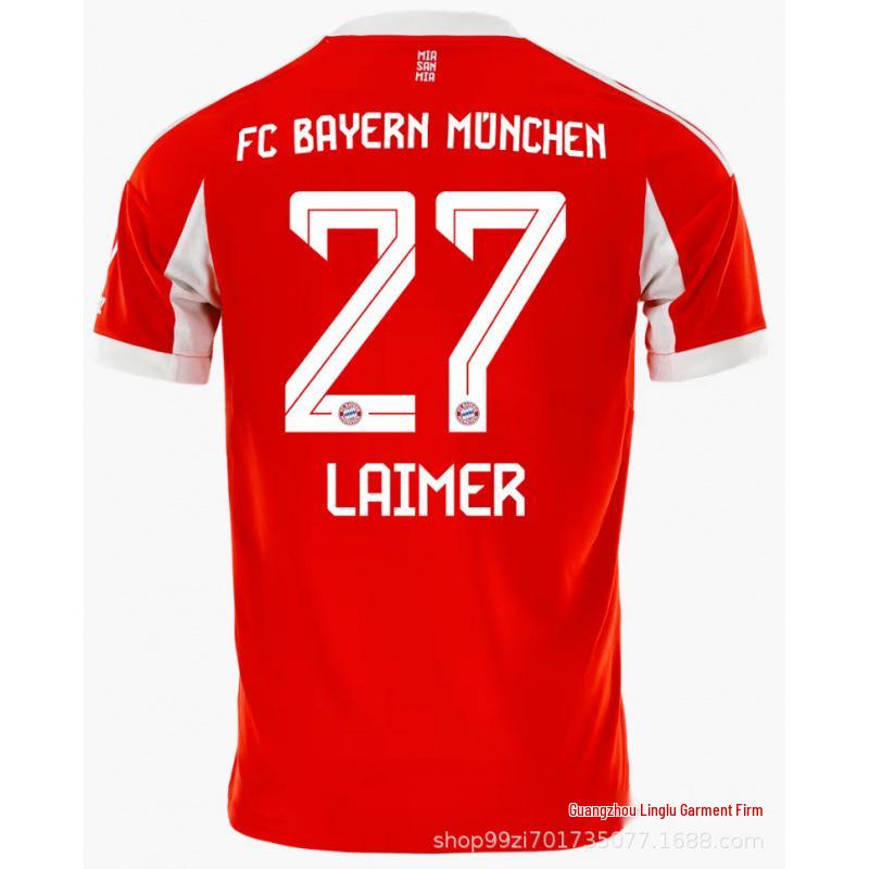 2526 Bayern Thuis Fan Shirt: Kane 13, Müller 25, Sané - Champions League Korte Mouw Kit