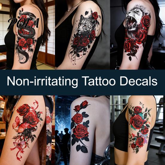 5 Sheets Tattoo Stickers, Skin-Friendly Temporary Tattoos for Adults And Kids, Easy To Apply Hypoallergenic Non-Irritating Body Art for Events And
