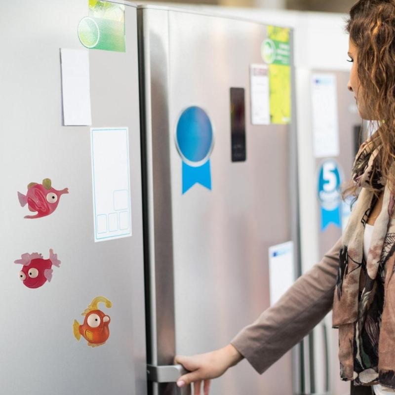 Set of 10 Cartoon Marine Life Resins Magnets with Secures Hold Refrigerator Magnetic Sticker For Home School Office Use