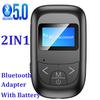 Nouvel adaptateur Bluetooth 5.0 avec écran LCD, récepteur et émetteur Bluetooth, deux en un, appel mains libres