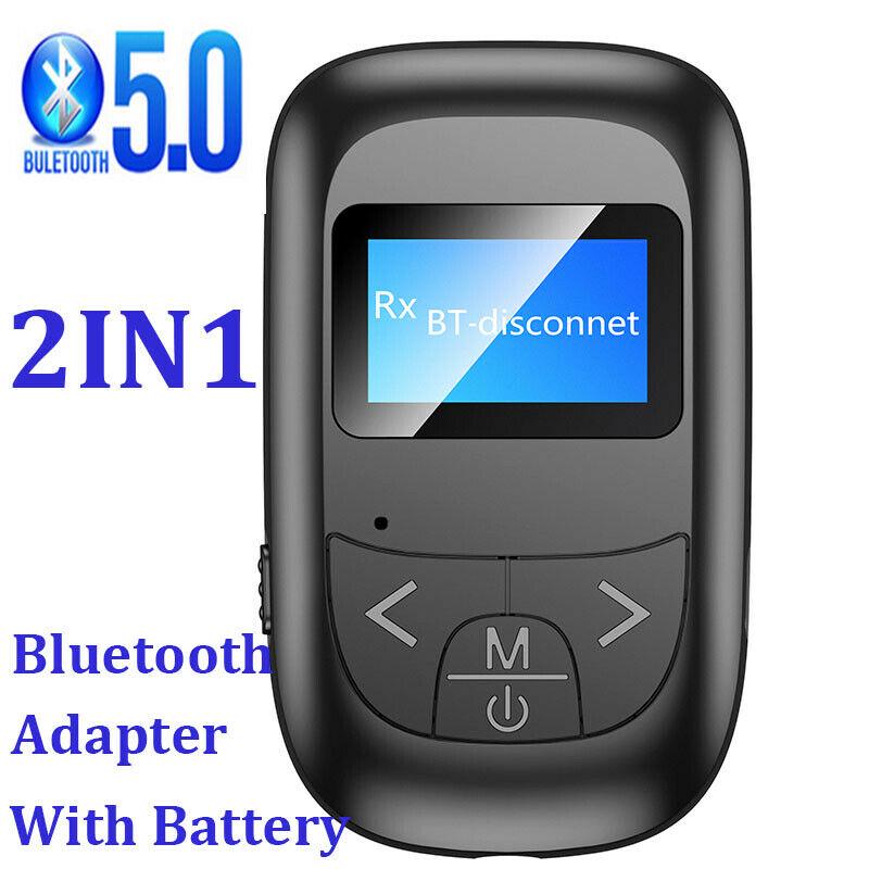 Nouvel adaptateur Bluetooth 5.0 avec écran LCD, récepteur et émetteur Bluetooth, deux en un, appel mains libres