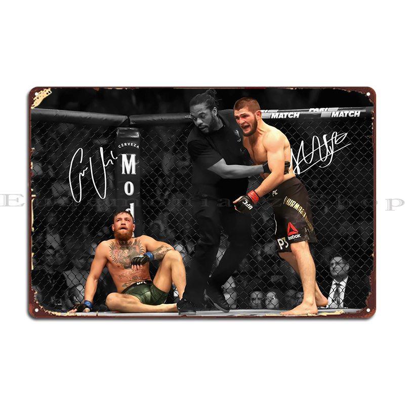 

Khabib Nurmagomedov Metal Plaque Poster Party Plates Retro Wall Decor Plaques Designing Tin Sign Poster 20x30cm（7.8x11.8inch）