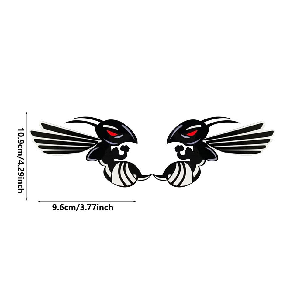 Lustige Auto Wespe Kratzaufkleber Biene Aufkleber für Glas Autozubehör für Autoscooter Scheinwerfer Fenster Autozubehör